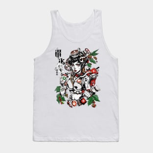 Cool Girl Pop Art Japanese Urban Fashion Style Tank Top